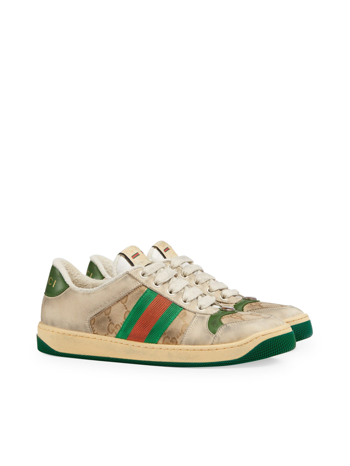 Screener Sneakers In Leather Gucci оригінал – Купити в Україні – вид ззаду