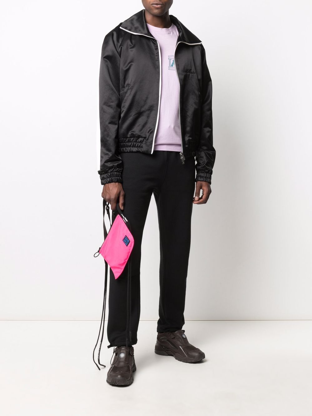 Sateen Zipped Track Jacket Amiri – Гарантія оригінальності – детальний вид
