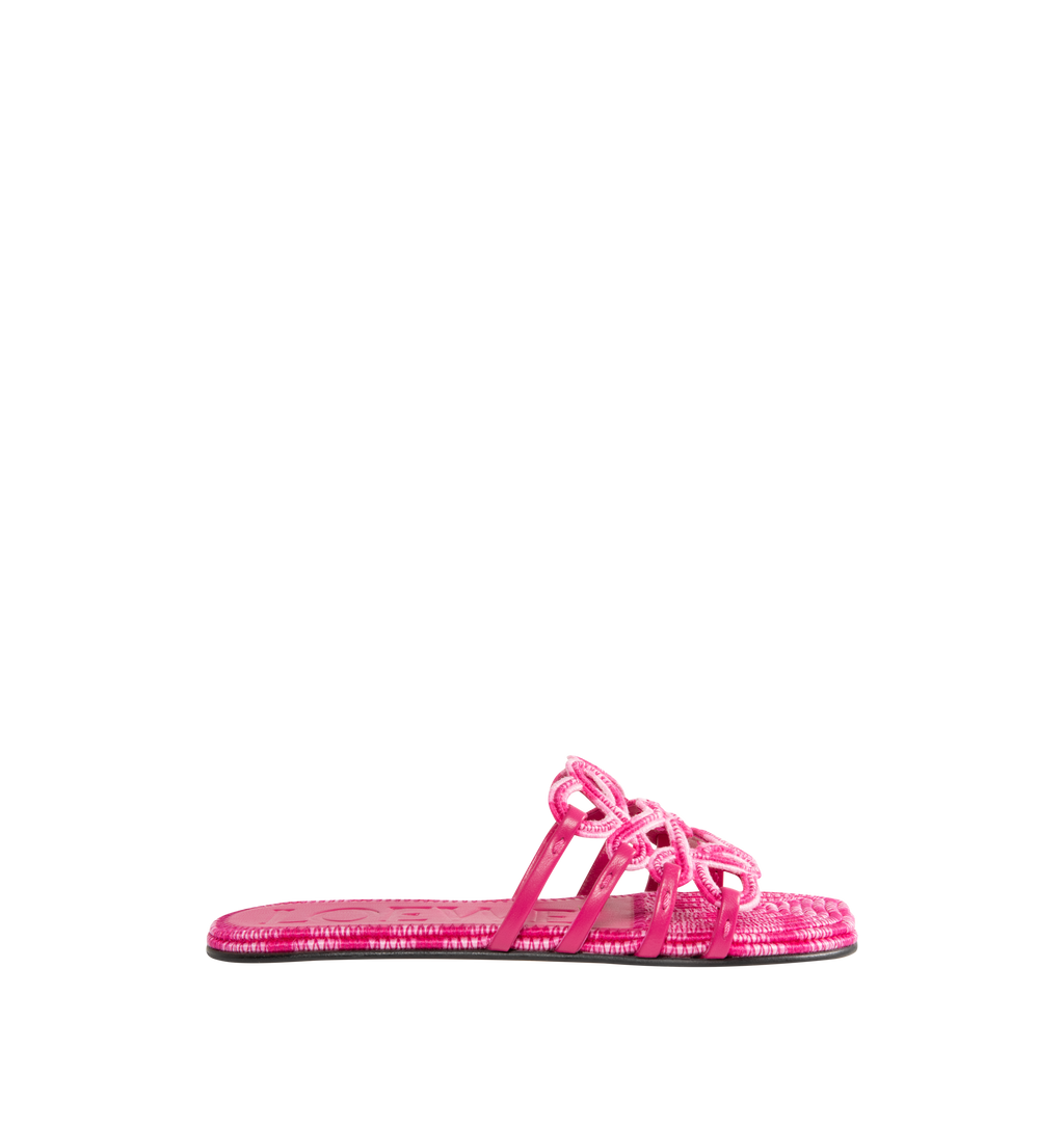 Embroidered Petal Anagram Slide Loewe – Гарантія оригінальності – боковий вид