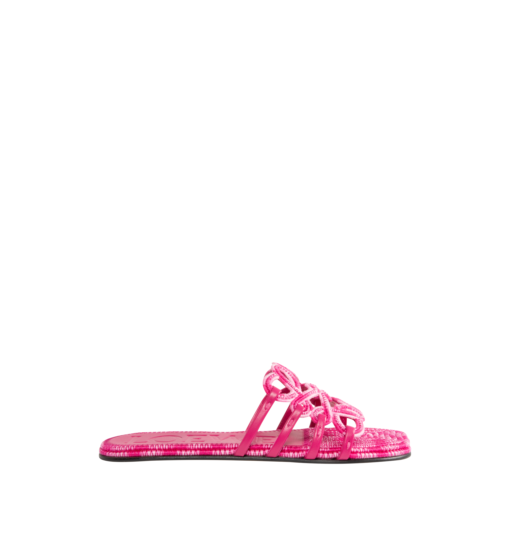 Embroidered Petal Anagram Slide Loewe – Гарантія оригінальності – боковий вид