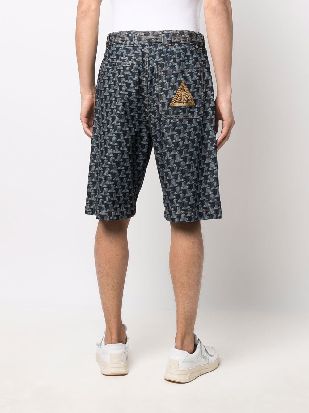 Geometric-Print Bermuda Shorts Lanvin оригінал – Купити в Україні – вид ззаду