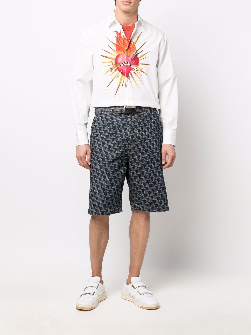 Geometric-Print Bermuda Shorts Lanvin оригінал – Купити в Україні – детальний вид