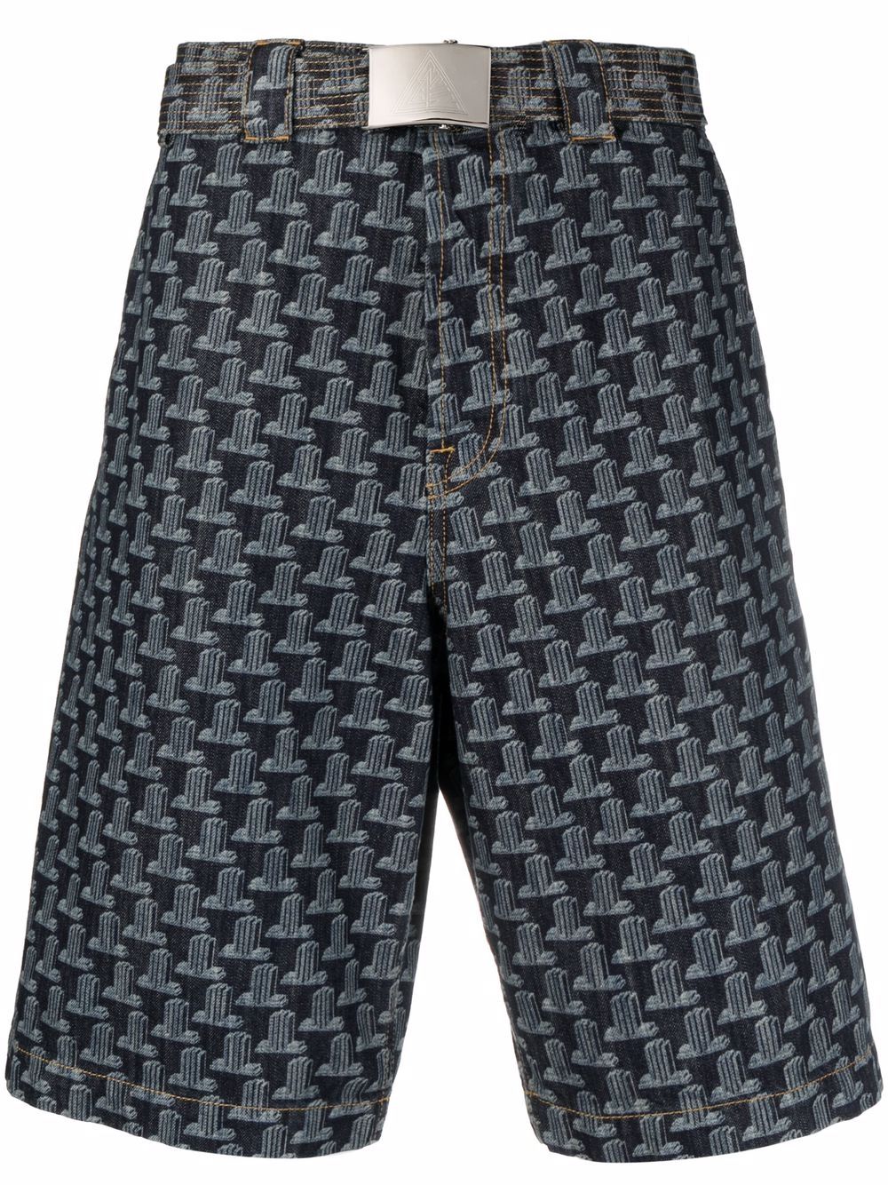 Geometric-Print Bermuda Shorts Lanvin оригінал – Купити в Україні – боковий вид