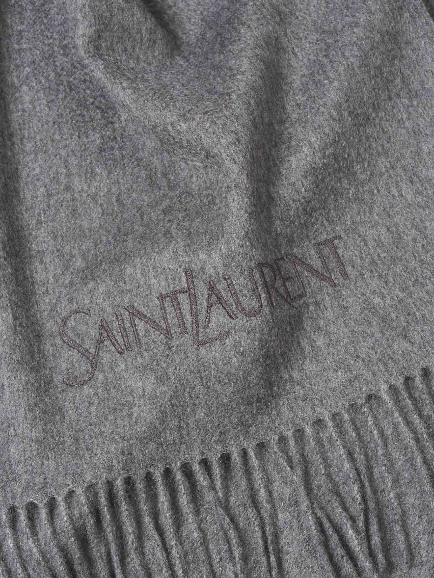 Monogram Jacquard Scarf Saint laurent – Гарантія оригінальності – детальний вид