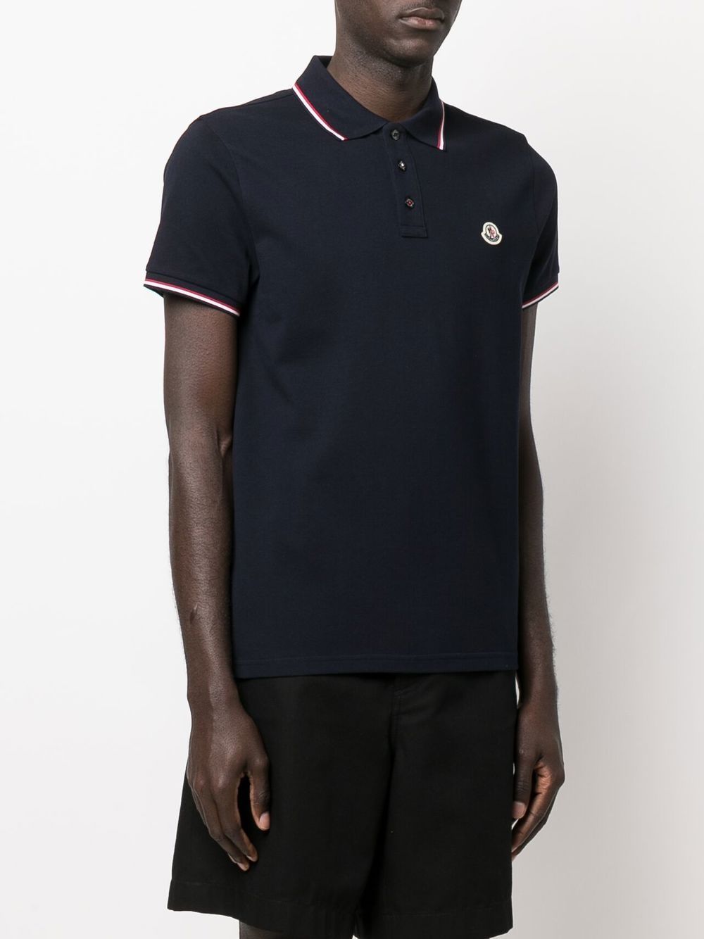 Оригінальна Logo Patch Polo Shirt Moncler – вид ззаду
