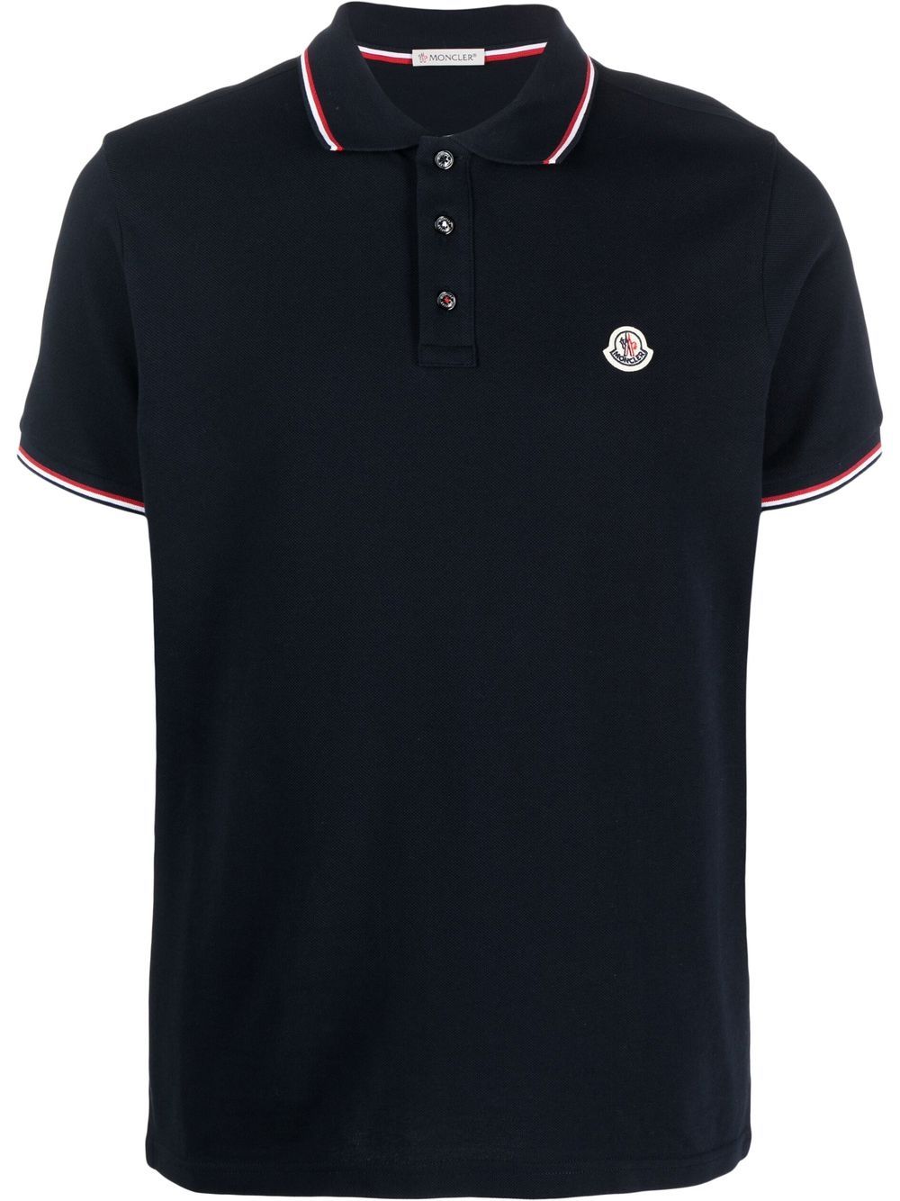 Оригінальна Logo Patch Polo Shirt Moncler – боковий вид