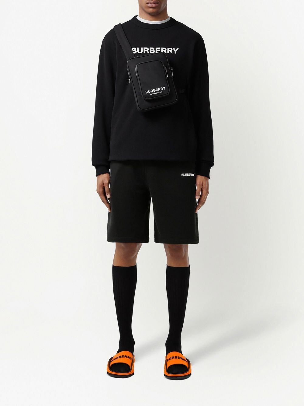Logo-Print Track Shorts Burberry – Гарантія оригінальності – детальний вид