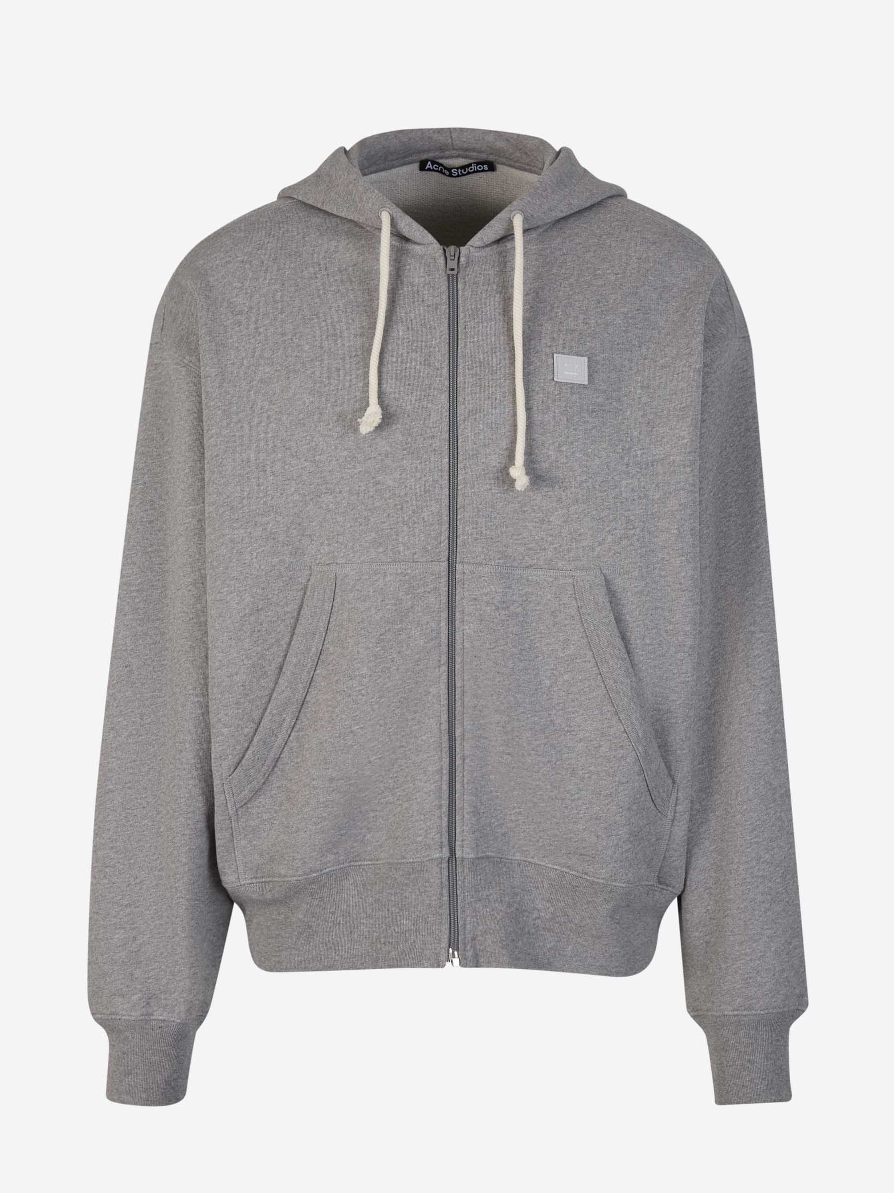Hooded Cotton Sweatshirt Acne studios – Гарантія оригінальності – боковий вид