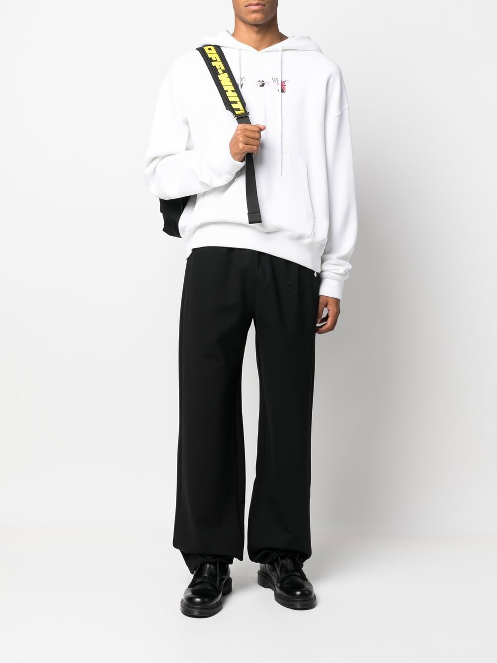 Оригінальна Embroidered Logo Straight-Leg Sweatpants Off-white – збільшений вид