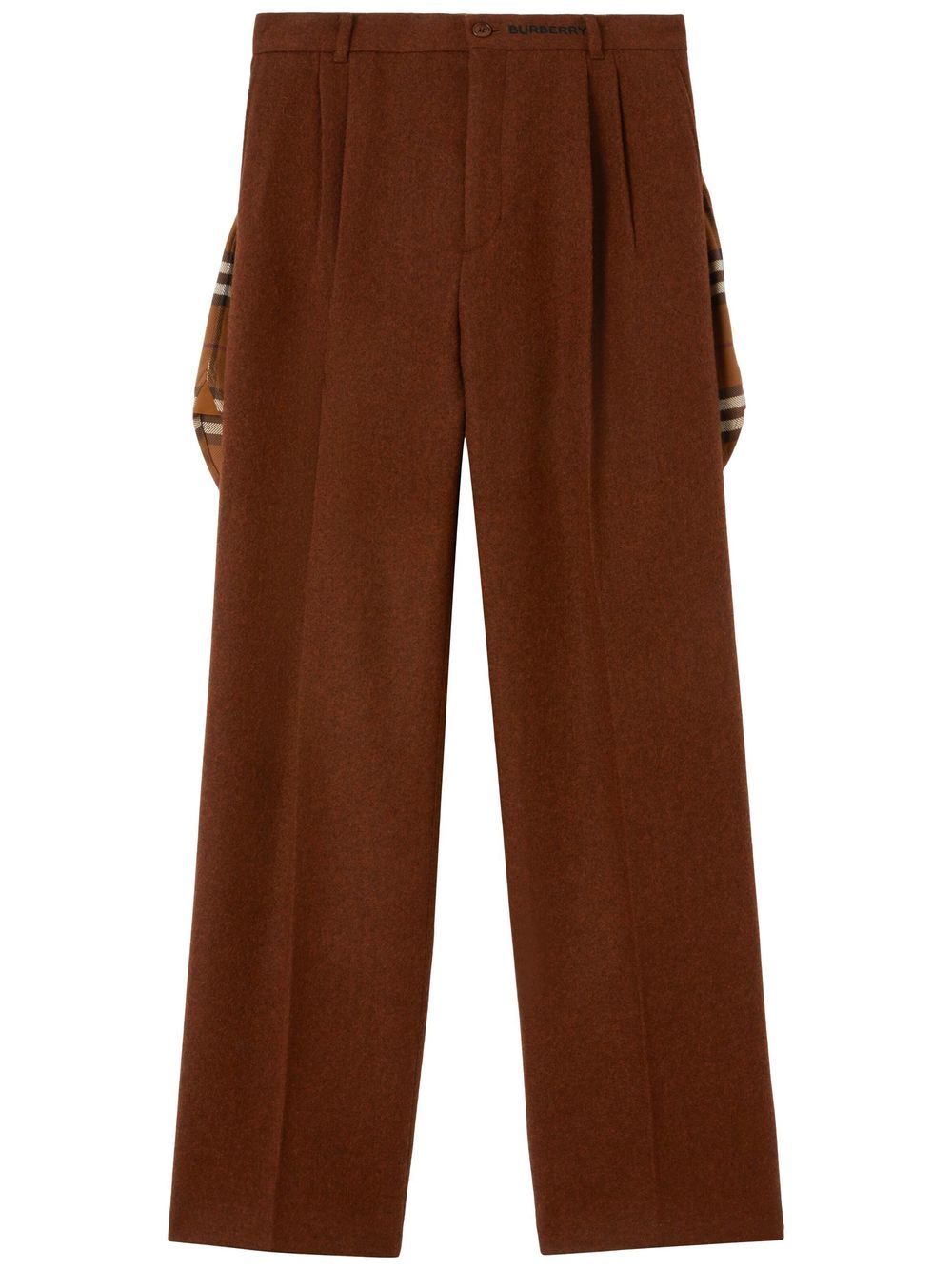 Оригінальна Pleated Wide-Leg Trousers Burberry – боковий вид