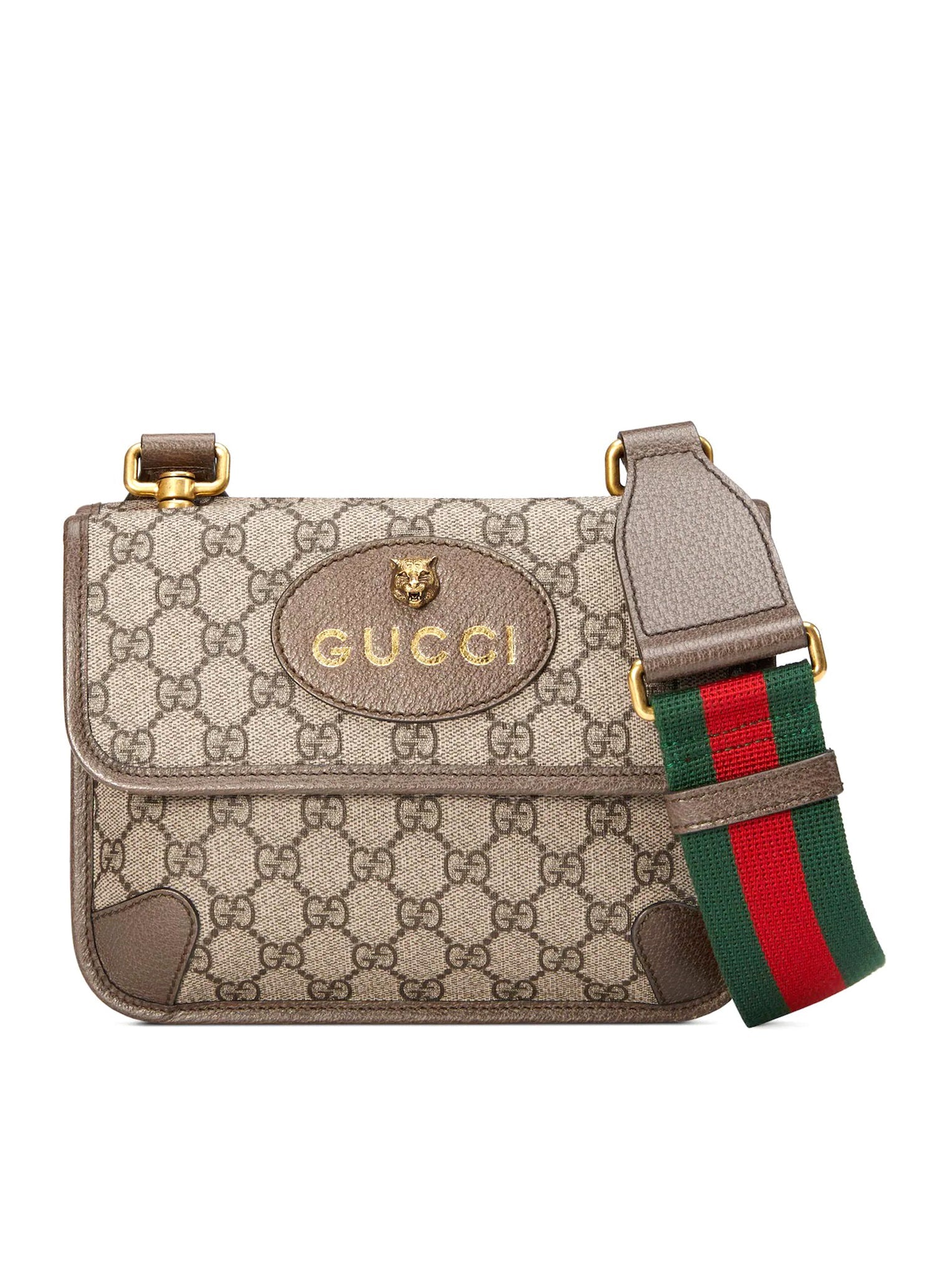 Gg Supreme Fabric Shoulder Bag Small Size Gucci – Гарантія оригінальності – боковий вид