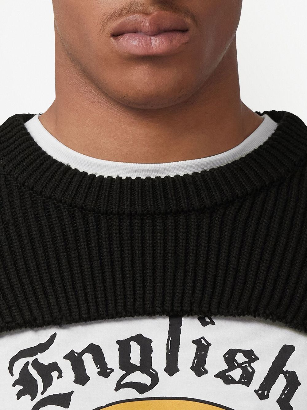 Оригінальна Cut-Out Wool Jumper Burberry – вид ззаду