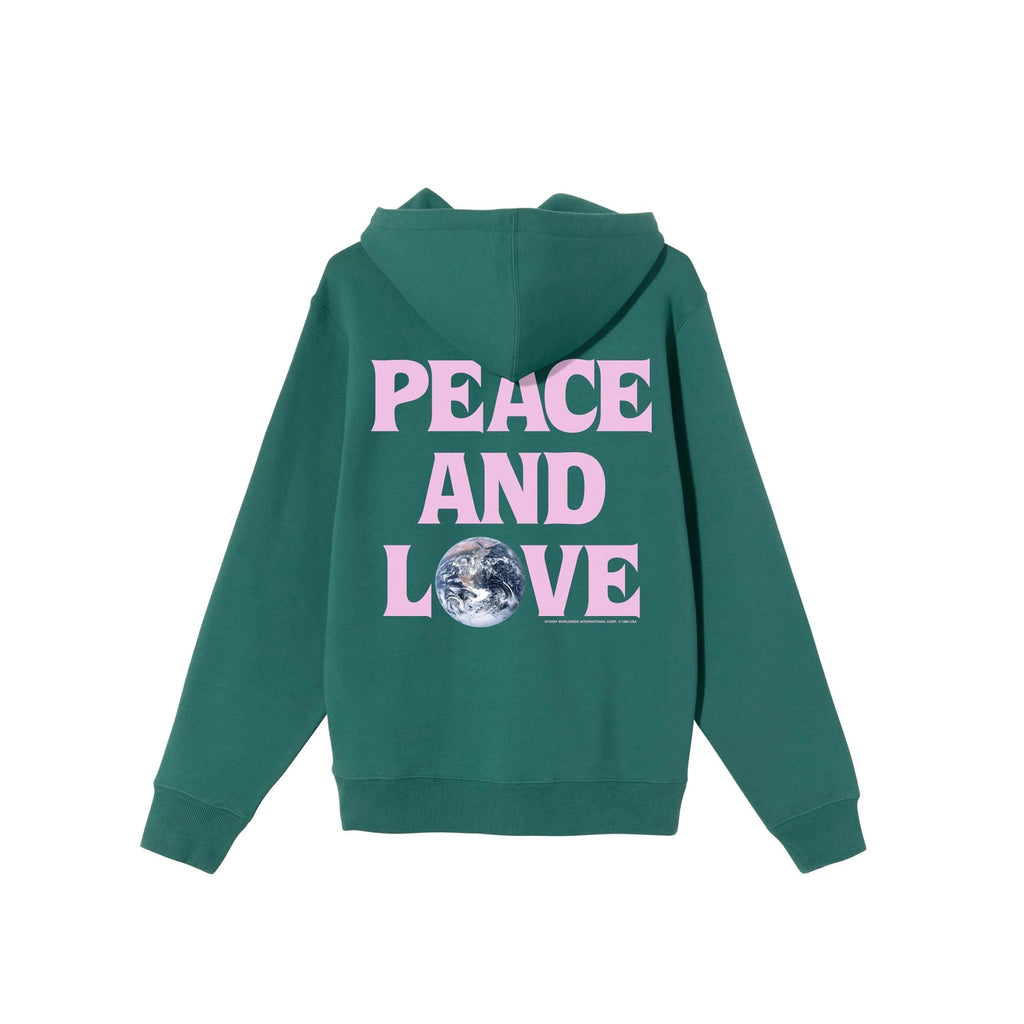 Оригінальна Peace & Love Hoodie Stussy – вид ззаду