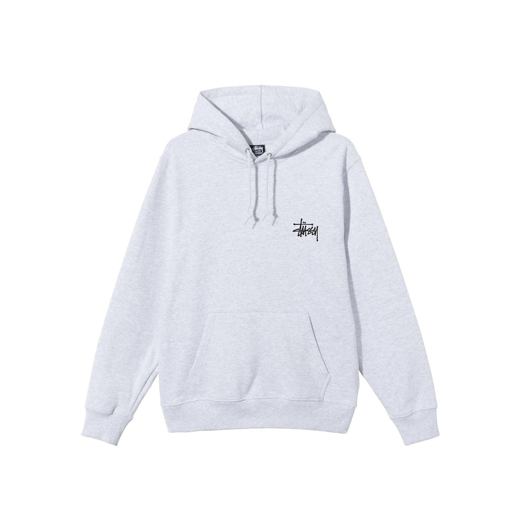 Оригінальна Mens Basicc Stussy Ash Heather Hoodie Stussy – боковий вид