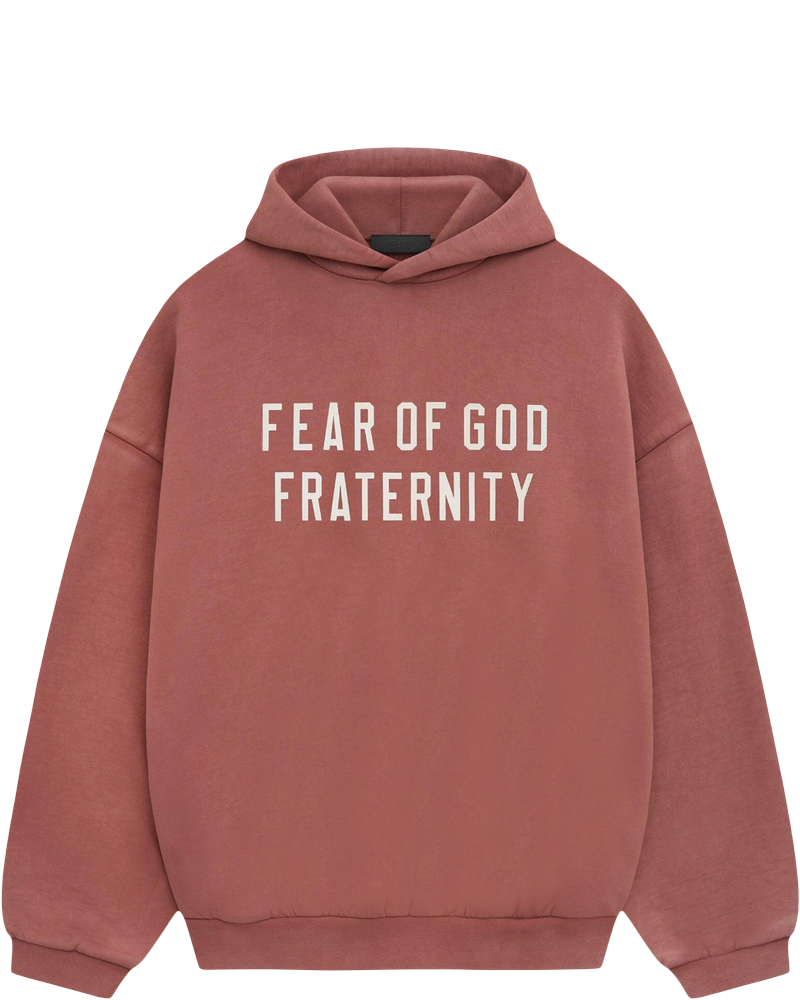 Essentials Crimson Fraternity Heavy Fleece Hoodie Fear of god оригінал – Купити в Україні
