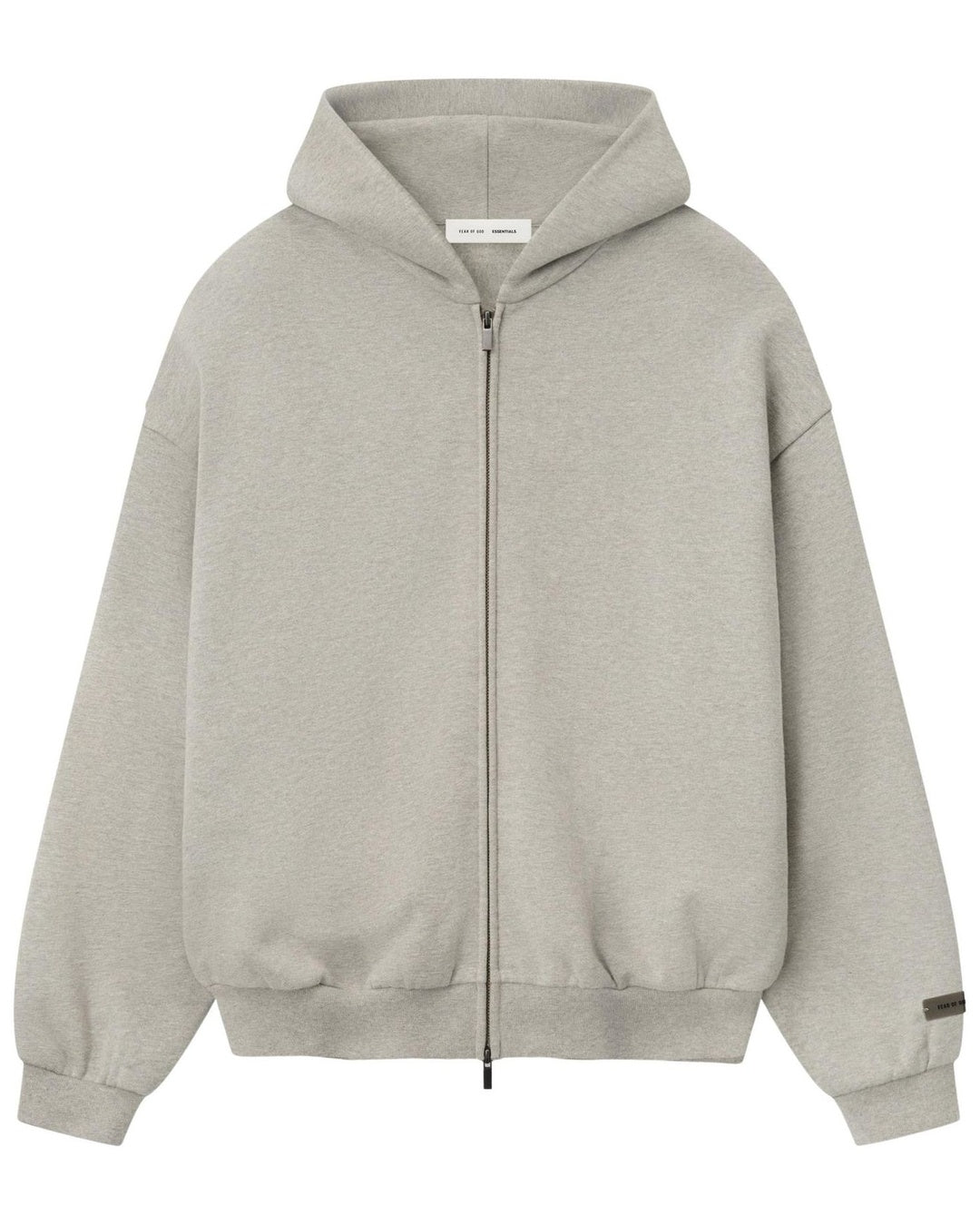 Essentials Warm Heather 90s Fit Fleece Zip Hoodie Fear of god оригінал – Купити в Україні – боковий вид - FEAR OF GOD