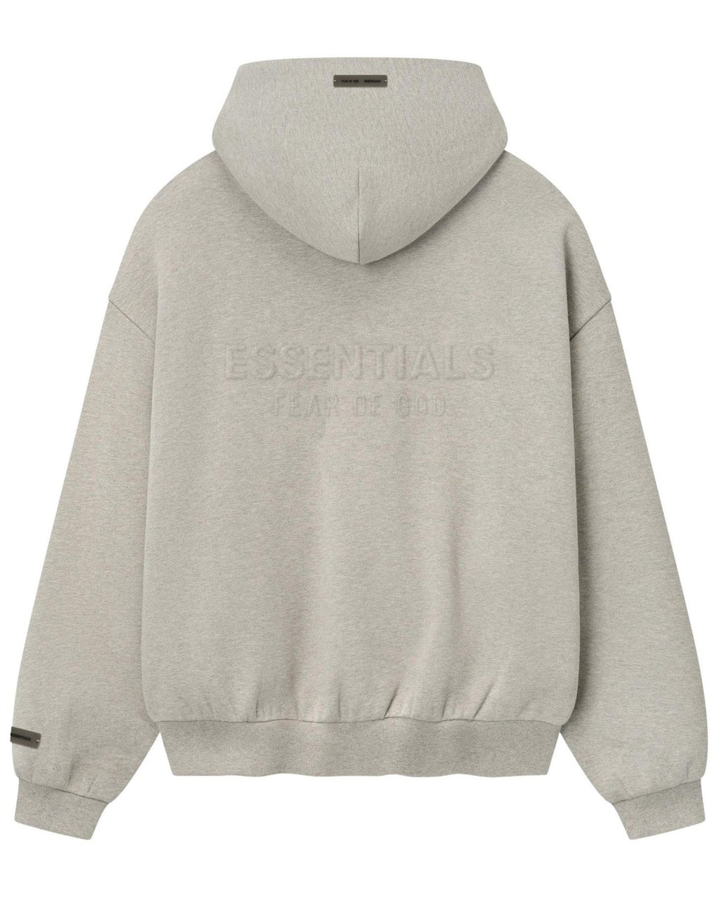 Essentials Warm Heather 90s Fit Fleece Zip Hoodie Fear of god оригінал – Купити в Україні – вид ззаду