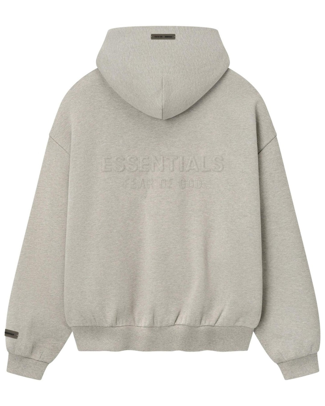 Essentials Warm Heather 90s Fit Fleece Zip Hoodie Fear of god оригінал – Купити в Україні – вид ззаду - FEAR OF GOD