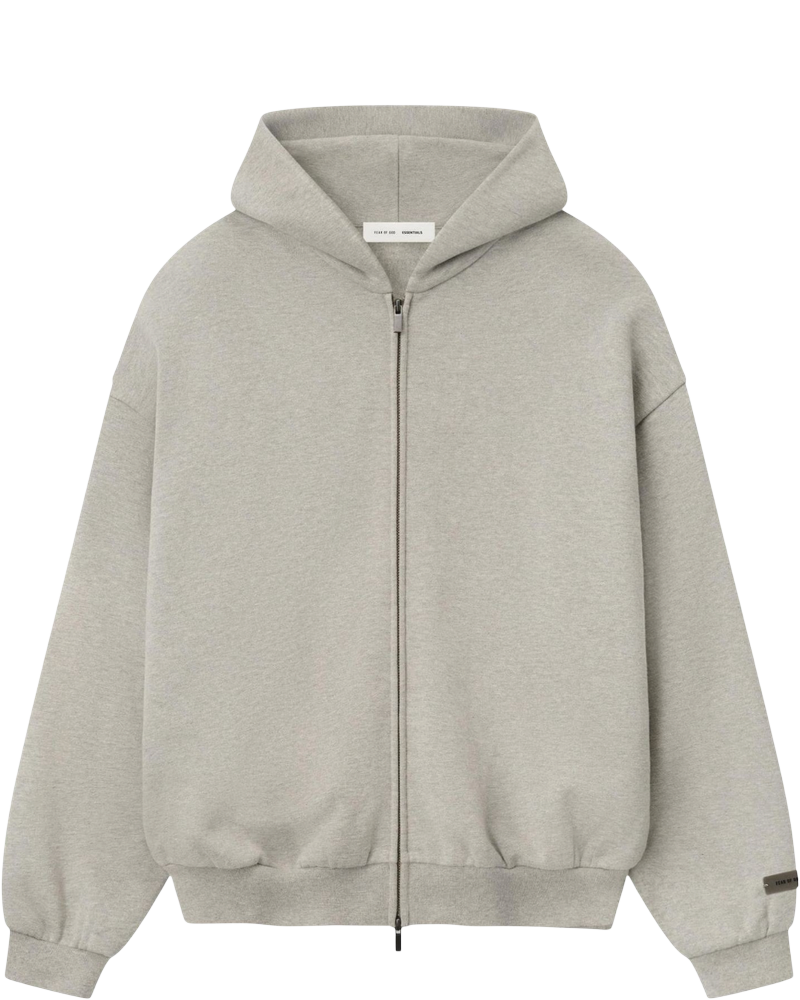 Essentials Warm Heather 90s Fit Fleece Zip Hoodie Fear of god оригінал – Купити в Україні