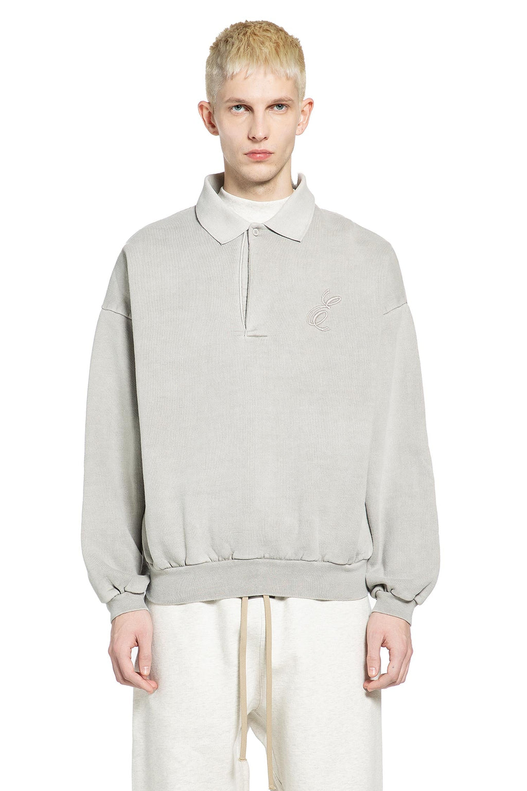 Embroidered Classic Polo Sweatshirt Fear of god – Гарантія оригінальності – вид ззаду