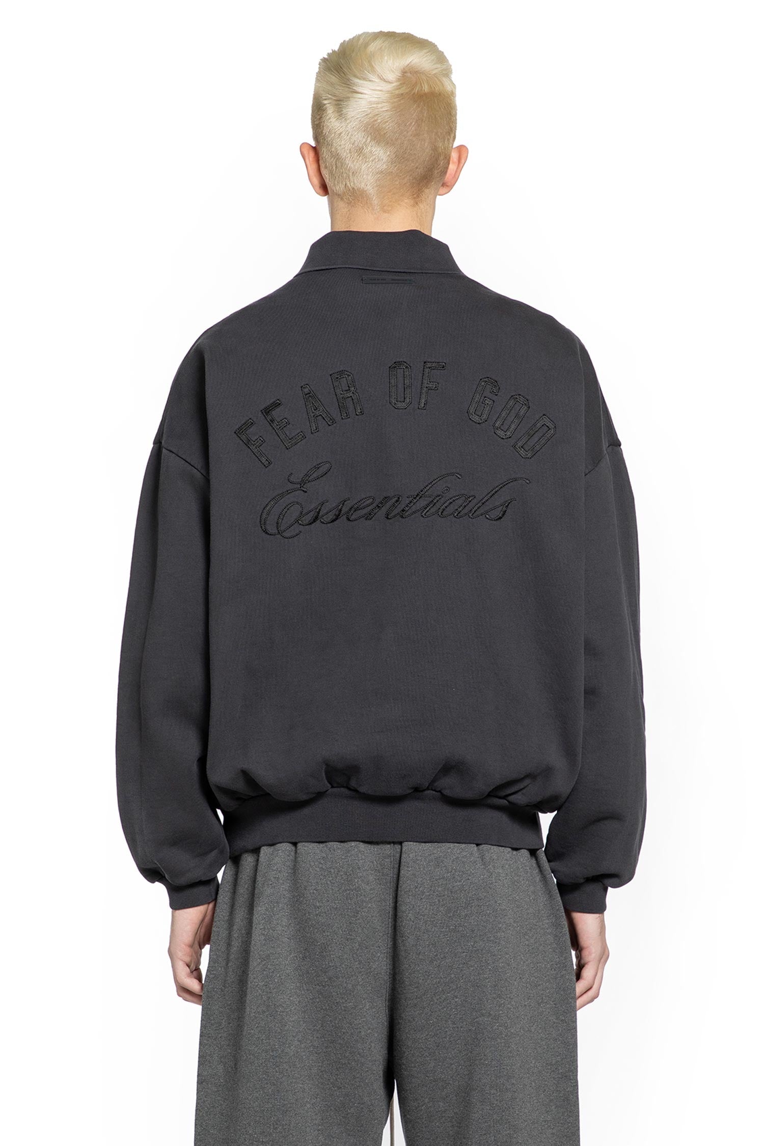 Embroidered Classic Polo Sweatshirt Fear of god – Гарантія оригінальності – збільшений вид - FEAR OF GOD