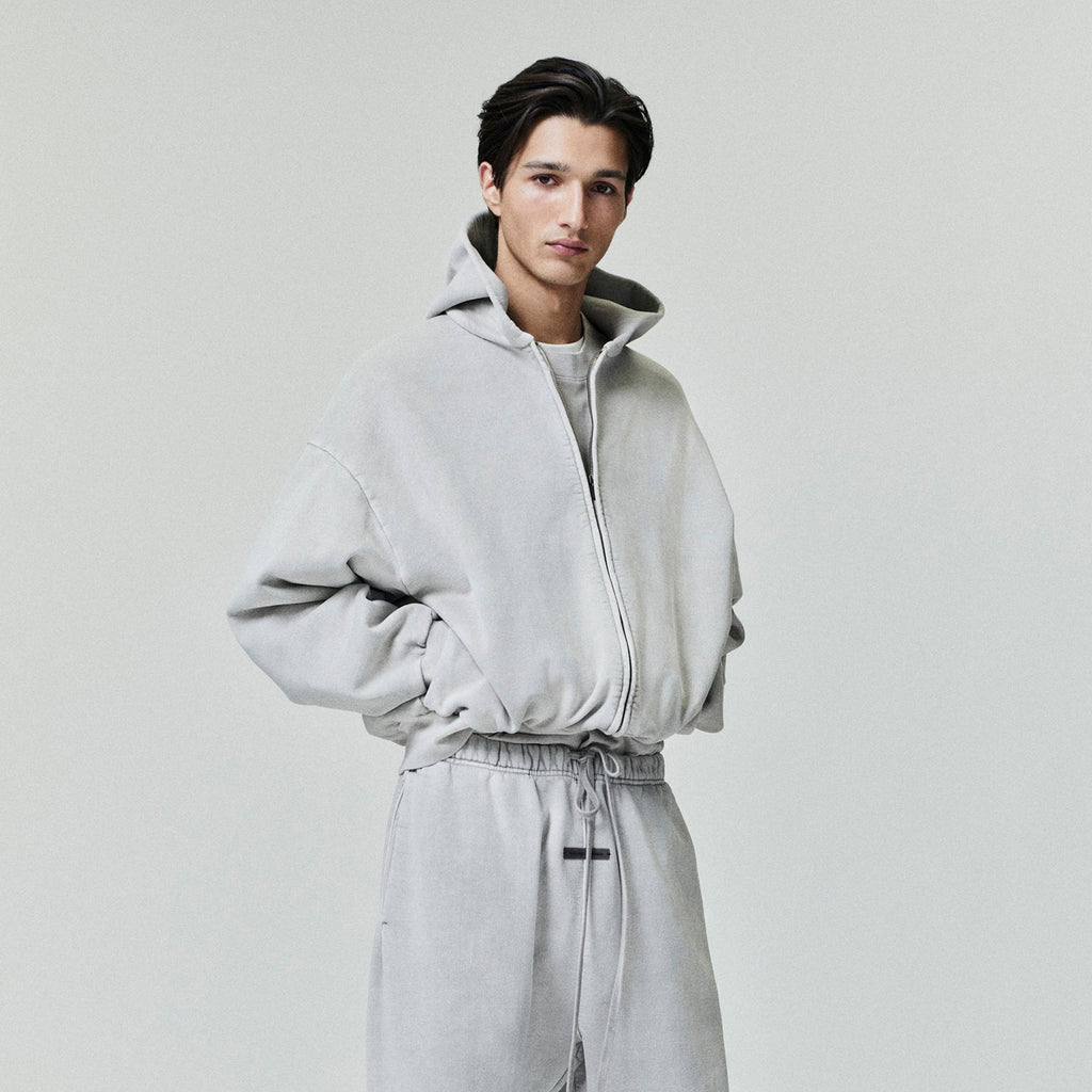 Mens Classic Full Zip Hoodie Fear of god оригінал – Купити в Україні – вид ззаду