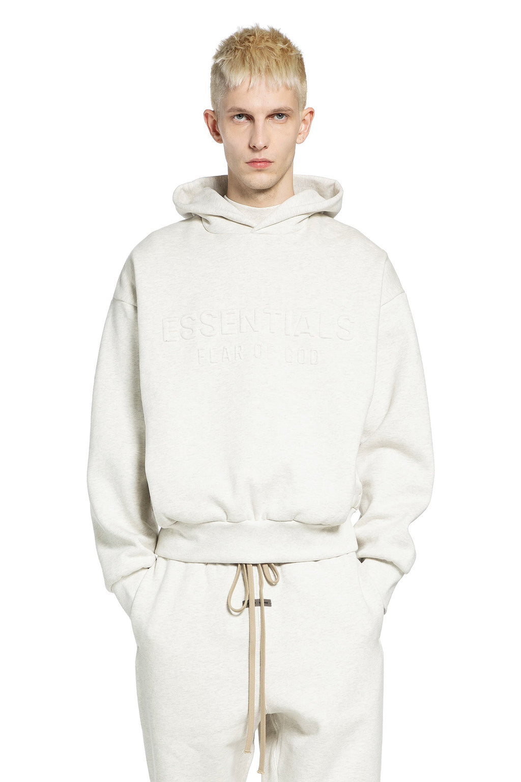 Embossed Essentials Classic Hoodie Fear of god – Гарантія оригінальності – боковий вид