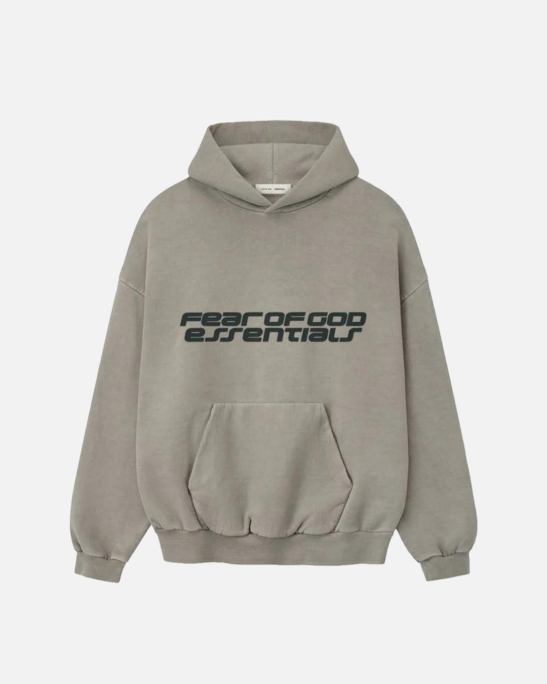Essentials Smoke Grey Heavy Fleece 90s Hoodie Fear of god оригінал – Купити в Україні – боковий вид
