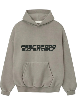 Essentials Smoke Grey Heavy Fleece 90s Hoodie Fear of god оригінал – Купити в Україні