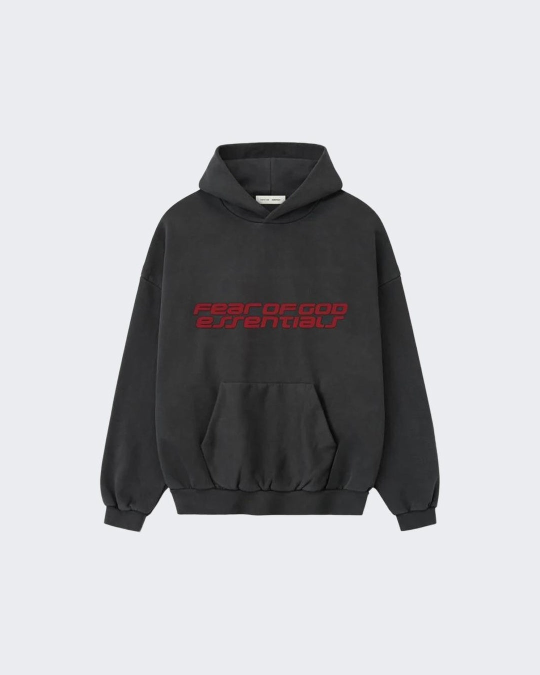 Essentials Iron Grey Heavy Fleece 90s Hoodie Fear of god оригінал – Купити в Україні – боковий вид - FEAR OF GOD