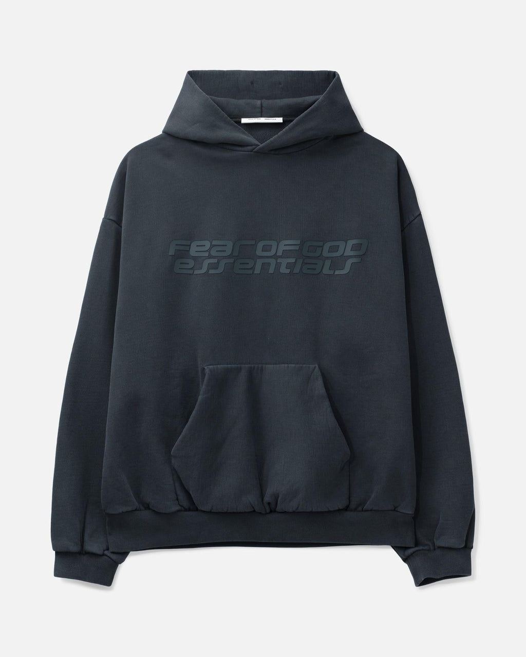 Essentials Vintage Black Heavy Fleece 90s Hoodie Fear of god оригінал – Купити в Україні – боковий вид