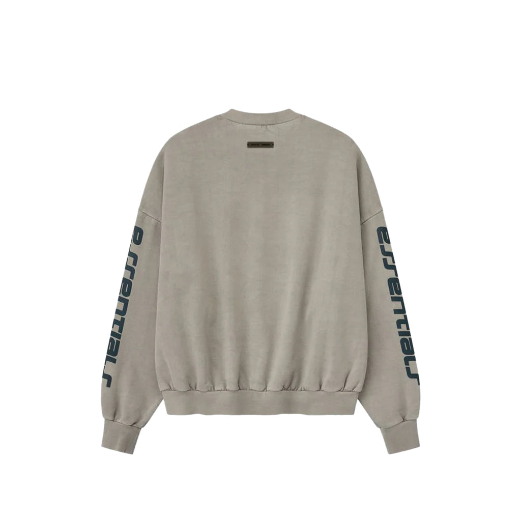 Оригінальна Mens Heavy Fleece Cropped Relaxed Sweatshirt Fear of god – вид ззаду