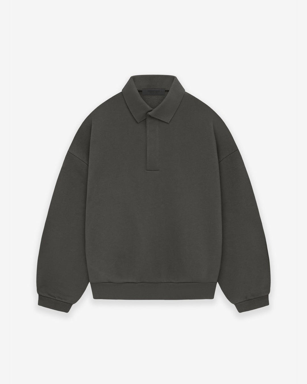 Essentials Ink Long Sleeve Polo Fear of god оригінал – Купити в Україні – боковий вид - FEAR OF GOD