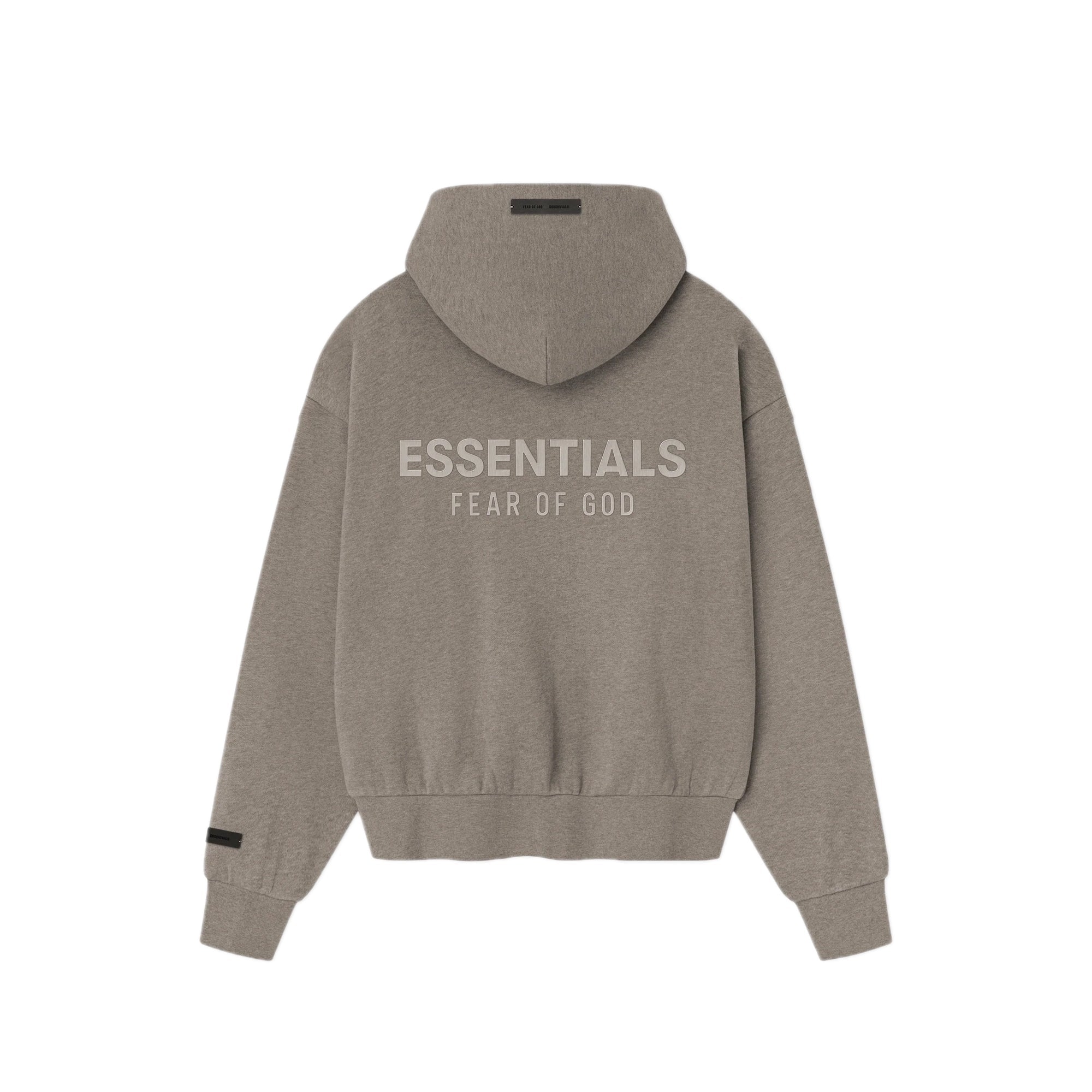 Mens Classic Fit Fleece Zip Up Hoodie Fear of god – Гарантія оригінальності – вид ззаду - FEAR OF GOD