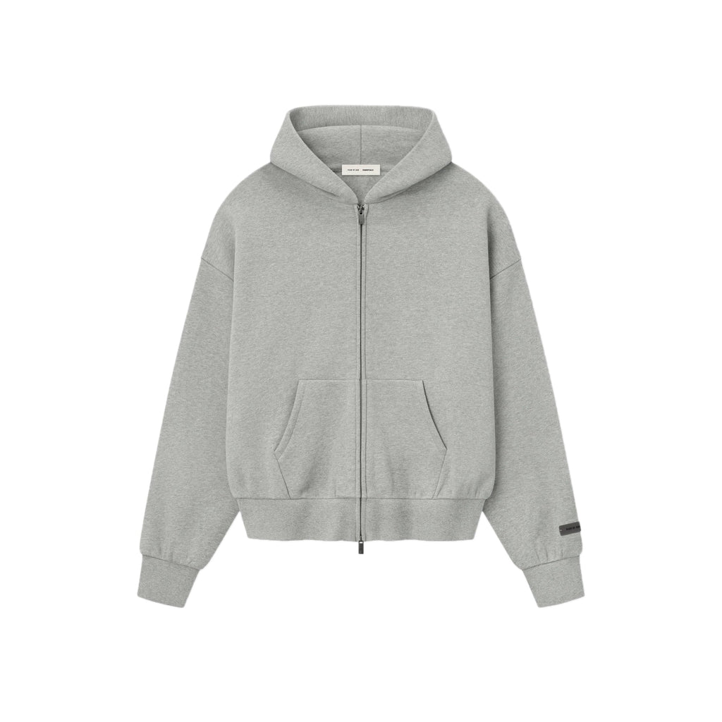Оригінальна ESSENTIALS Mens Classic Fit Fleece Zip-Up Hoodie FEAR OF GOD – боковий вид