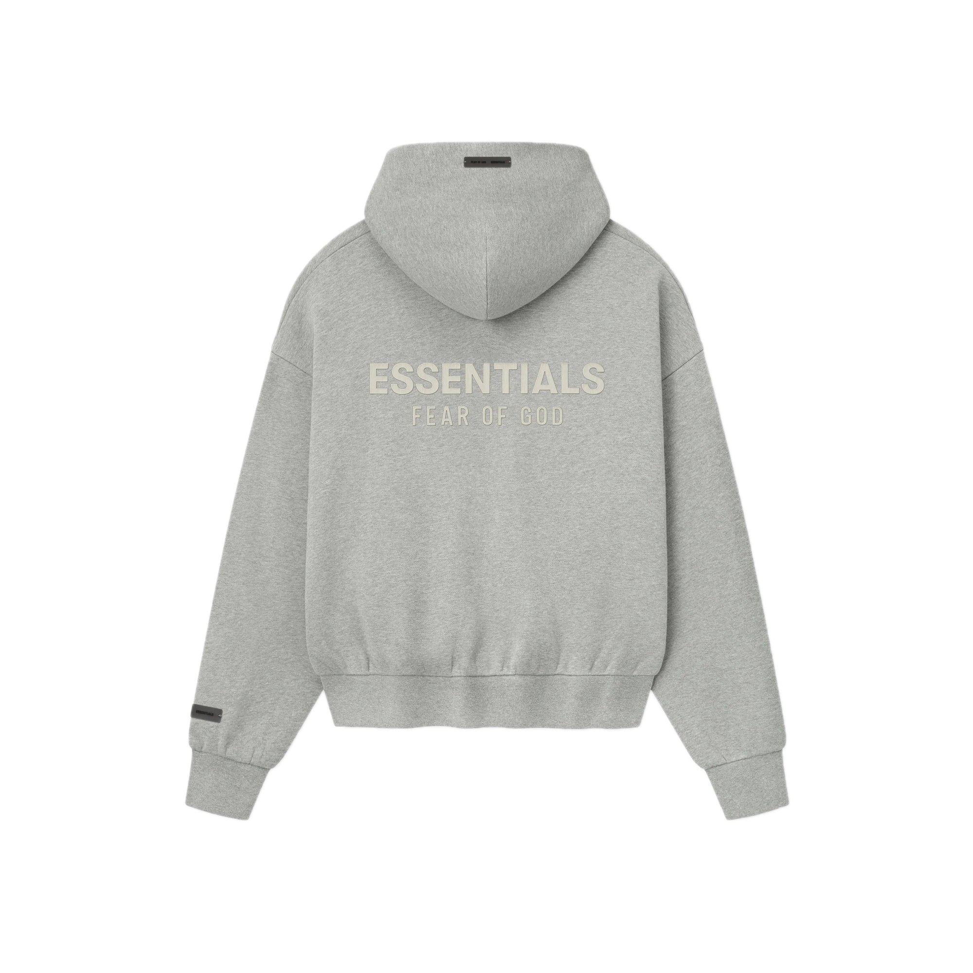 Оригінальна ESSENTIALS Mens Classic Fit Fleece Zip-Up Hoodie FEAR OF GOD – вид ззаду