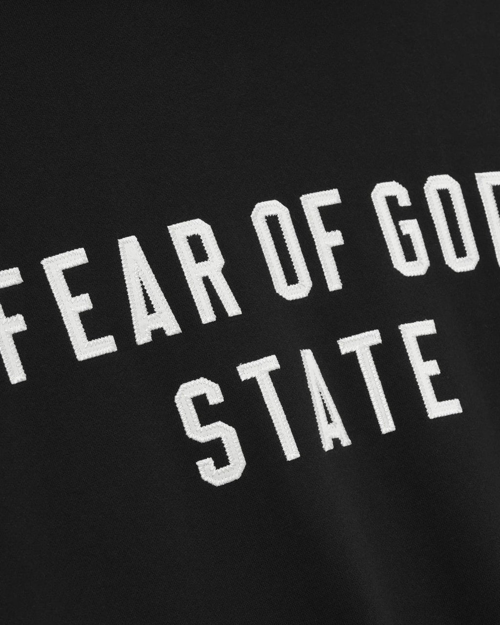 Essentials 90s Fit Fleece Hoodie Jet Black Fear of god оригінал – Купити в Україні – вид ззаду