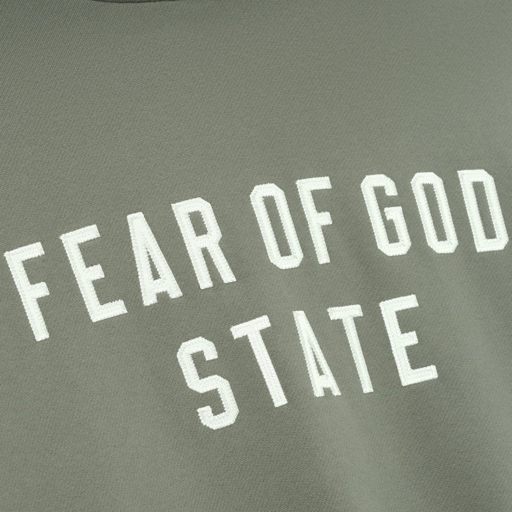 ESSENTIALS Mens 90S Fit Fleece Hoodie FEAR OF GOD оригінал – Купити в Україні – вид ззаду