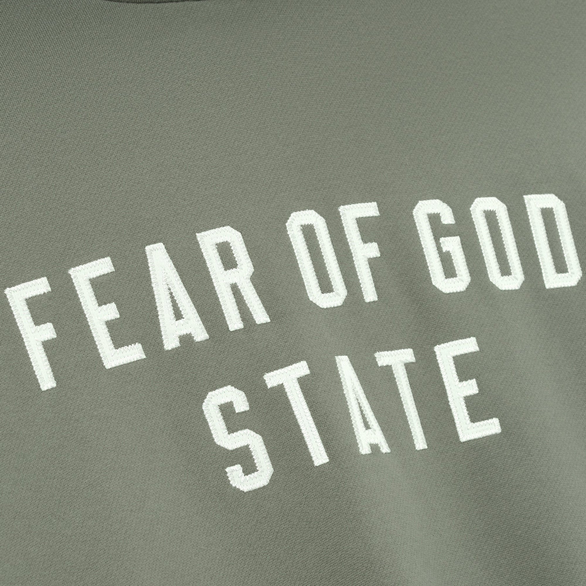 ESSENTIALS Mens 90S Fit Fleece Hoodie FEAR OF GOD оригінал – Купити в Україні – вид ззаду