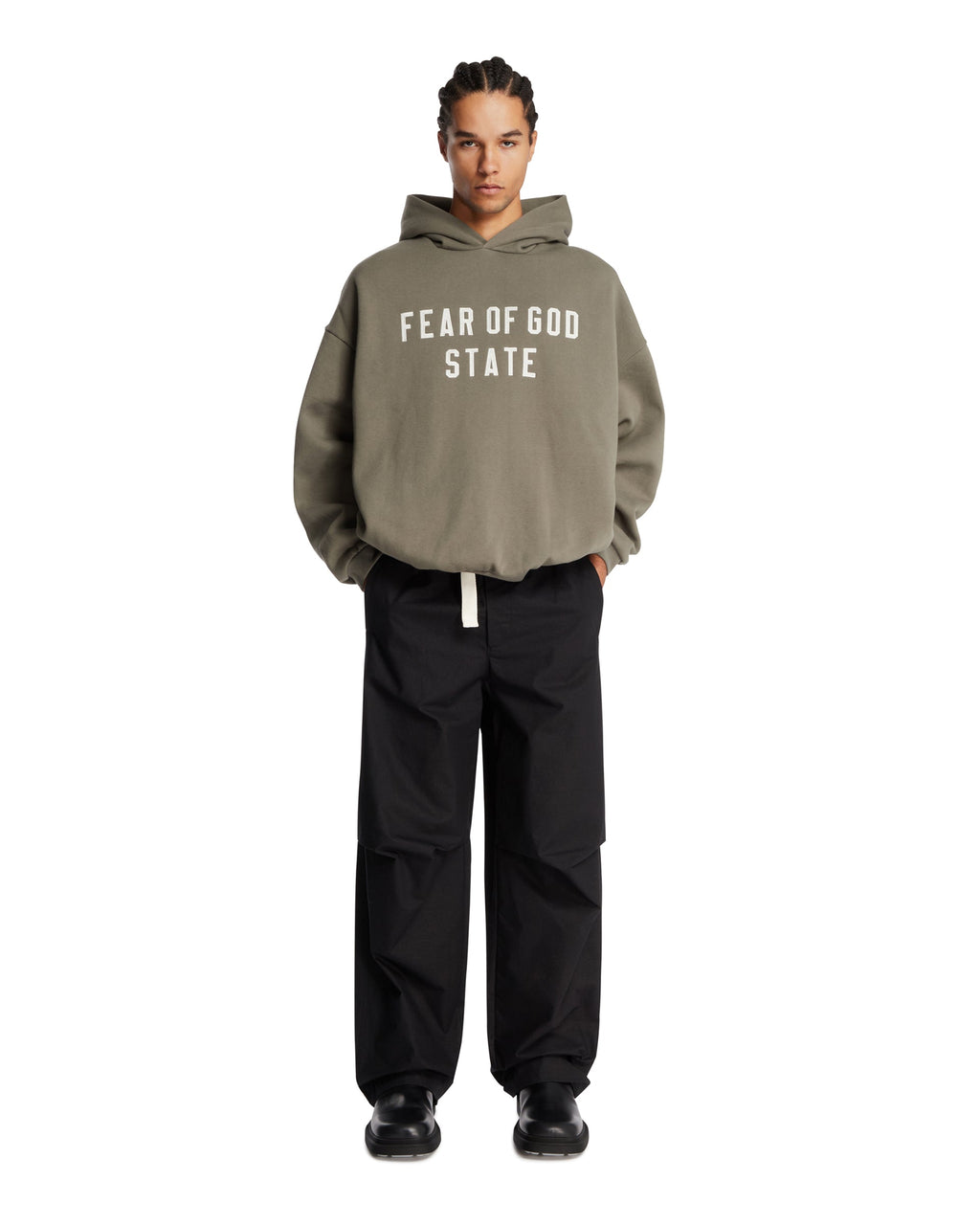 Green 90s Hoodie Fear of god – Гарантія оригінальності – детальний вид