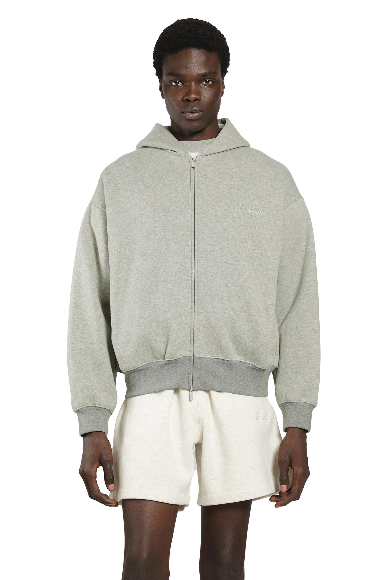 Signature Classic Full Zip Hoodie Fear of god оригінал – Купити в Україні – вид ззаду - FEAR OF GOD