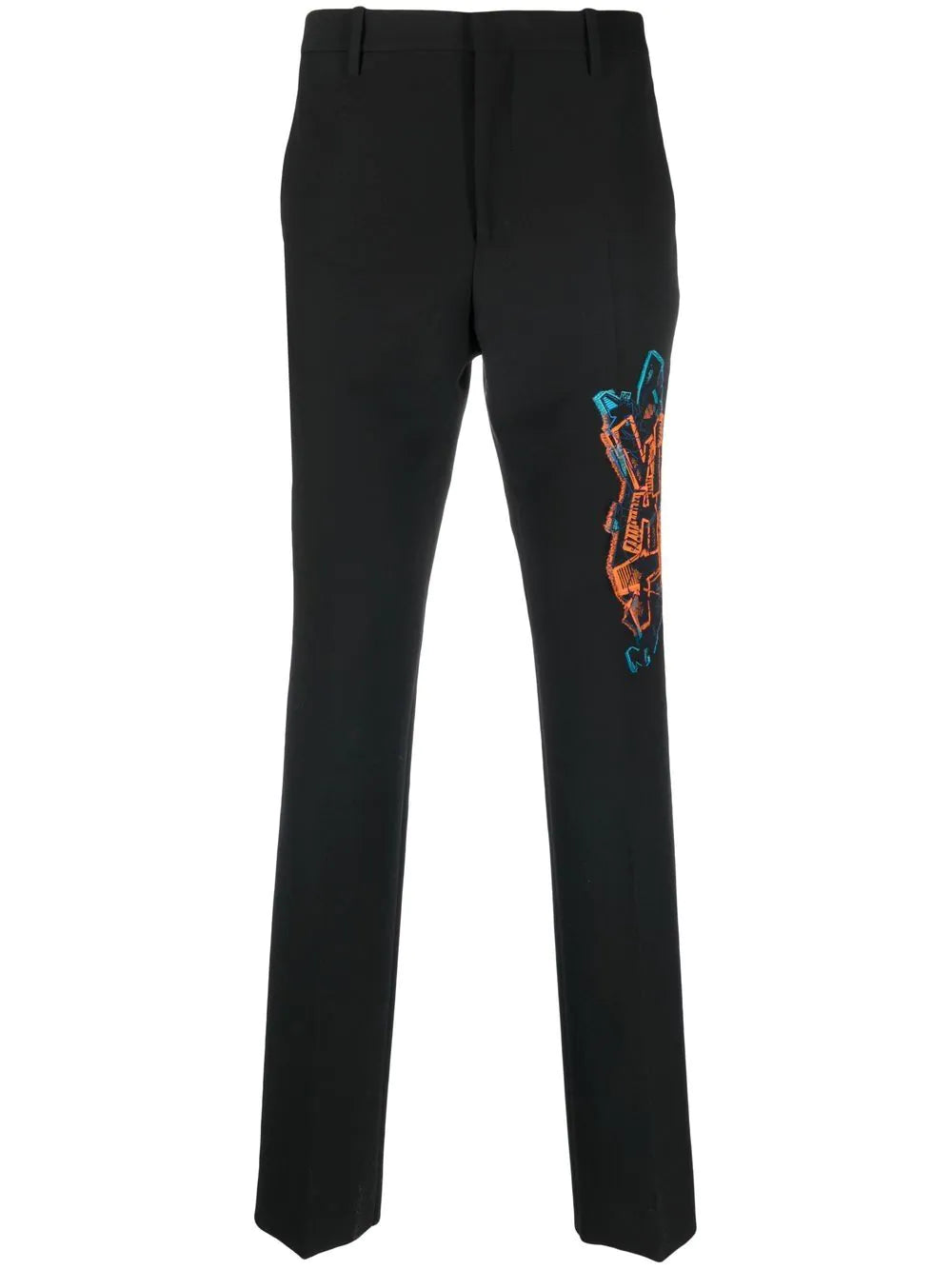 Graf Coupe Slim-Cut Trousers Off-white – Гарантія оригінальності – боковий вид