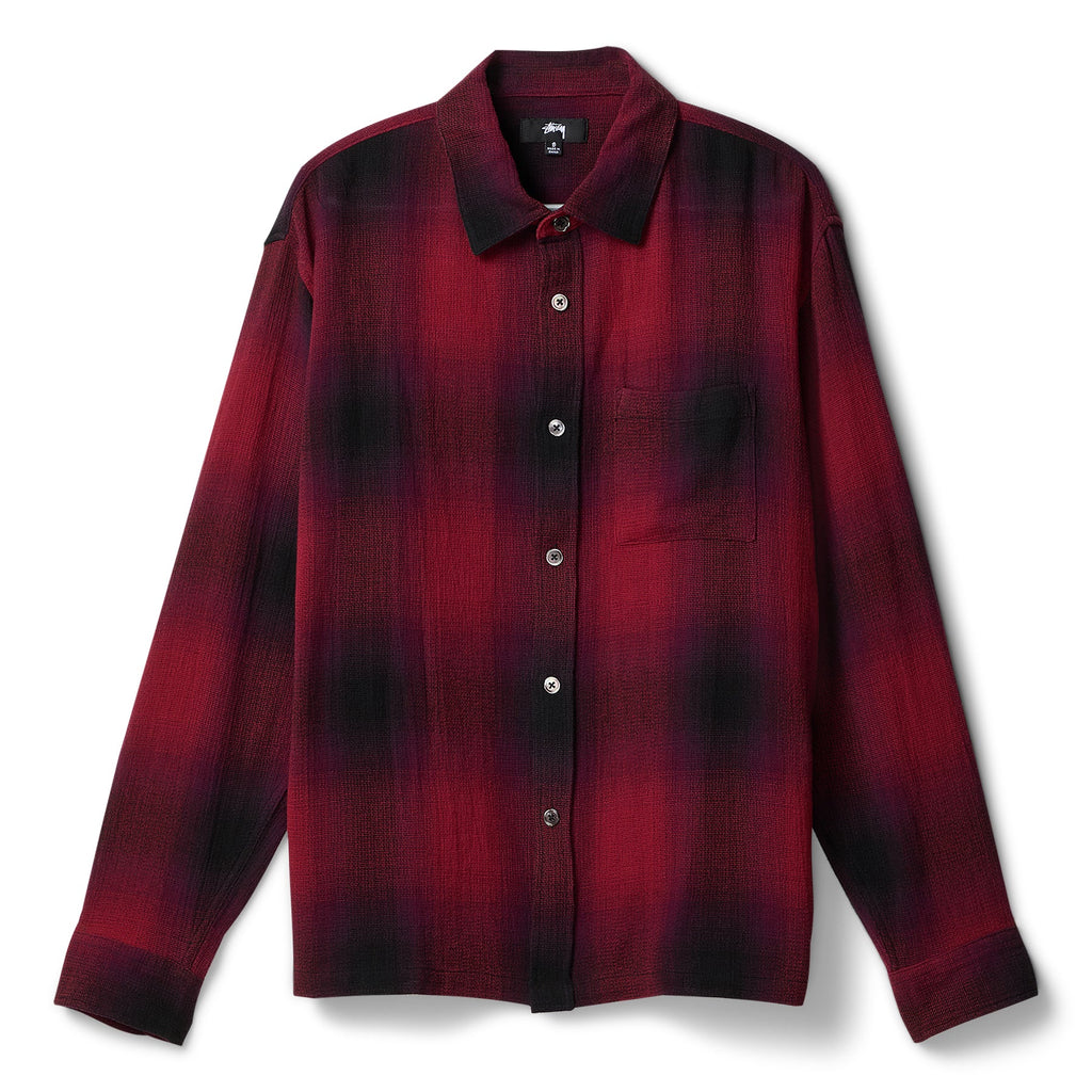 Loose Weave Plaid Shirt Stussy – Гарантія оригінальності – боковий вид