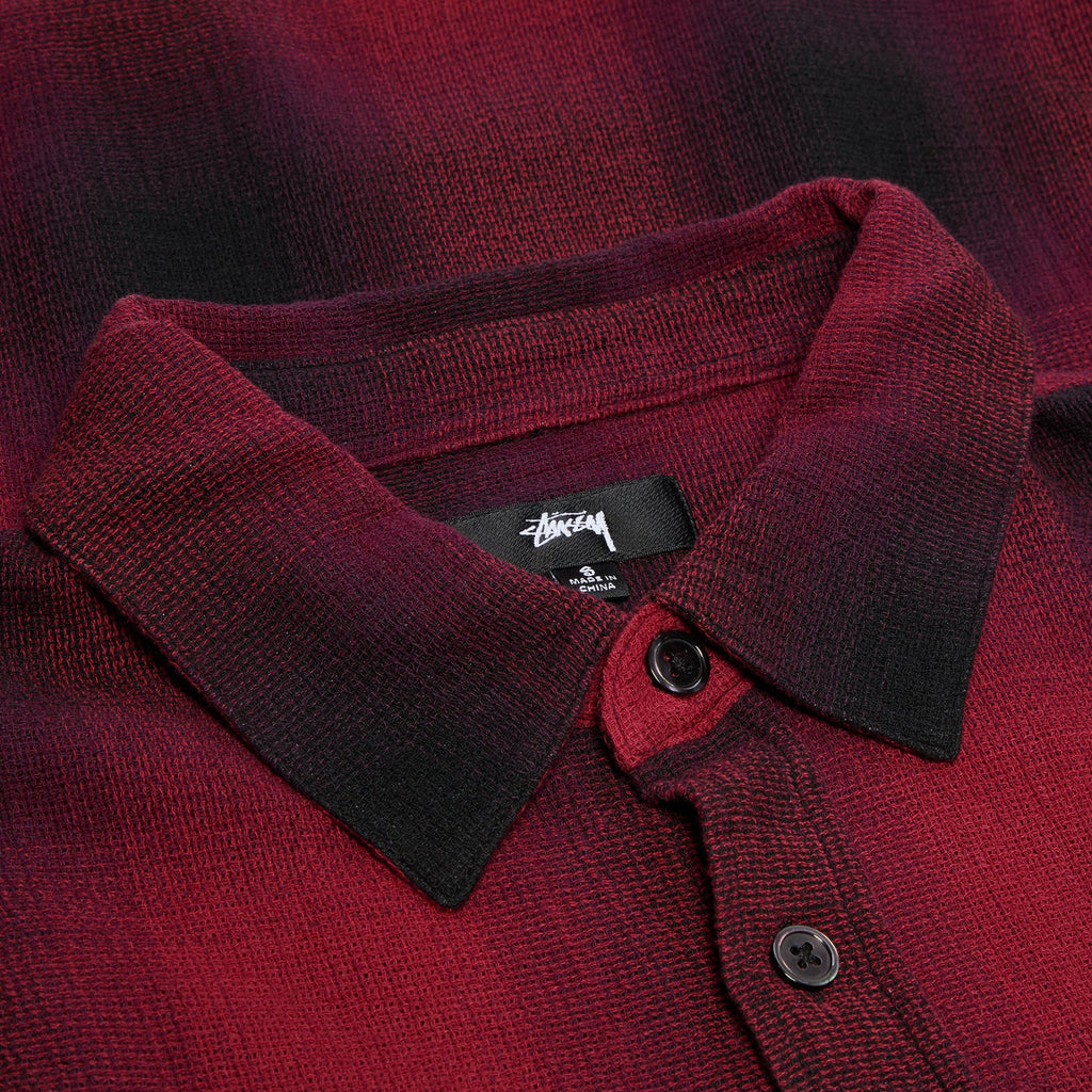 Loose Weave Plaid Shirt Stussy – Гарантія оригінальності – детальний вид