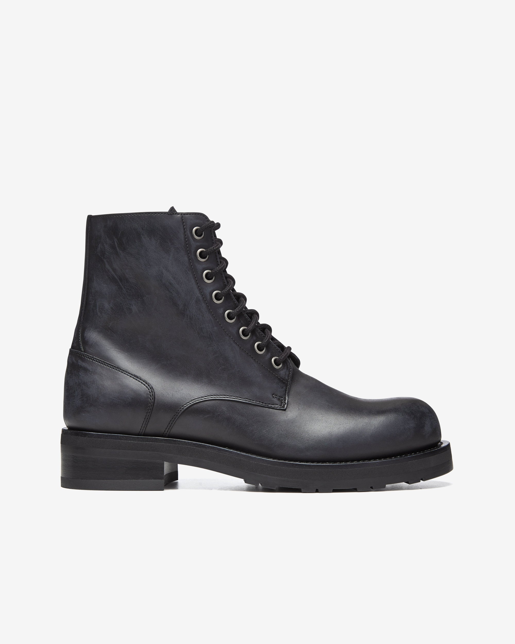 Mens Lug Sole Lace Up Boots The row оригінал – Купити в Україні – боковий вид
