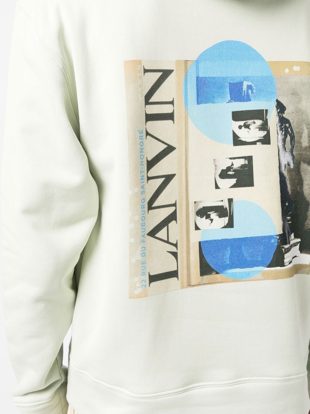Graphic-Print Cotton Hoodie Lanvin – Гарантія оригінальності – детальний вид