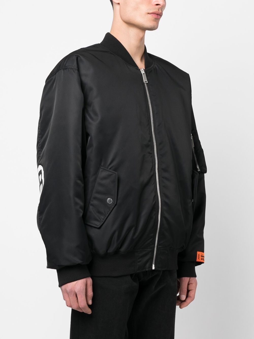 Оригінальна Padlock-Patch Bomber Jacket Heron preston – вид ззаду