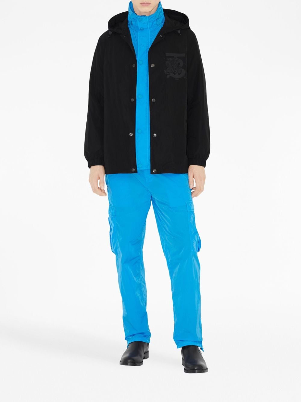 Chest Logo-Print Hooded Jacket Burberry оригінал – Купити в Україні – збільшений вид