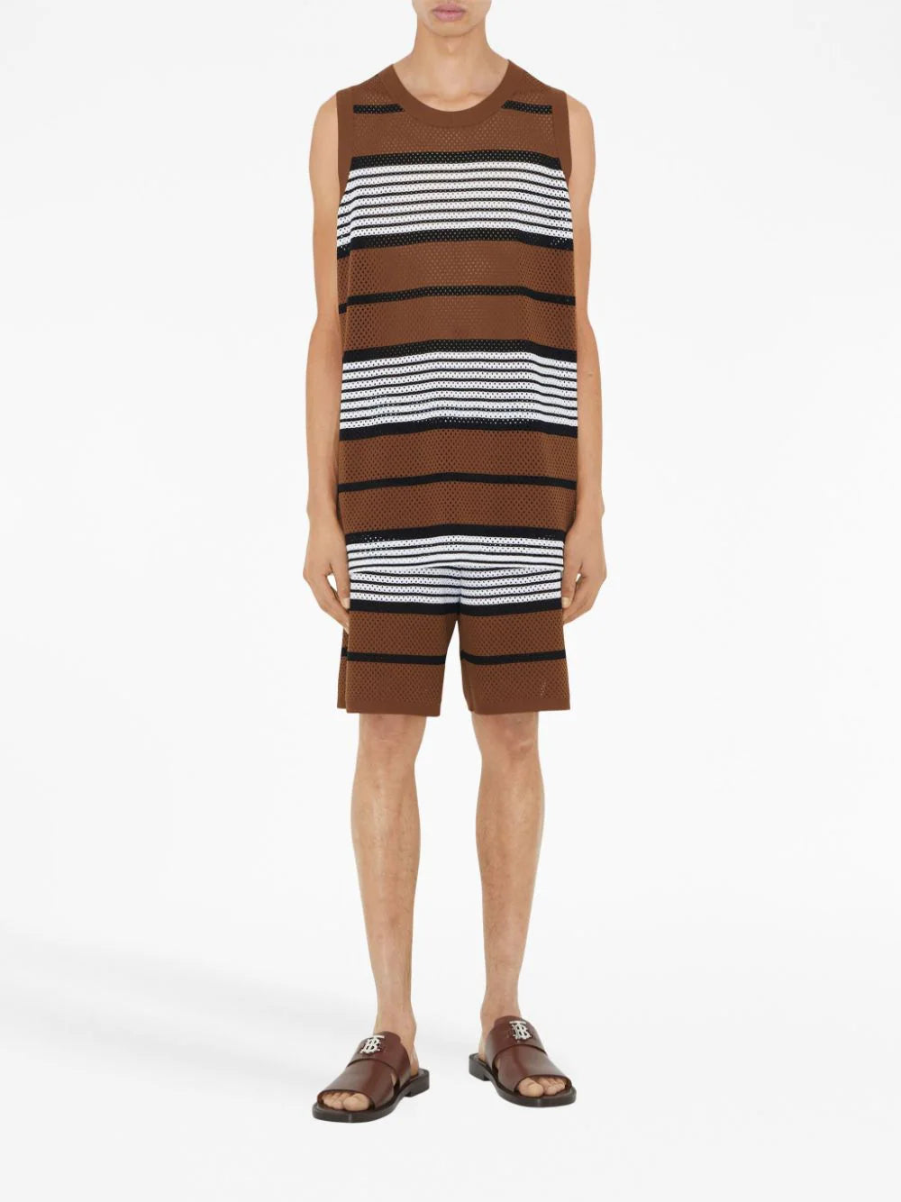 Perforated Striped Bermuda Shorts Burberry оригінал – Купити в Україні – збільшений вид