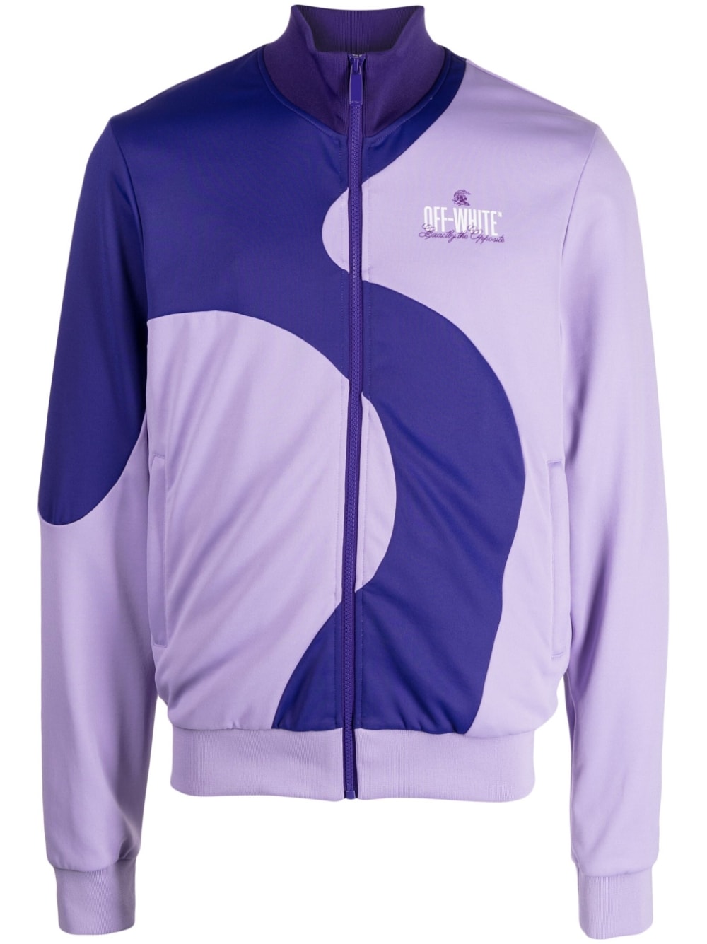 Colour-Block Track Jacket Off-white – Гарантія оригінальності – боковий вид